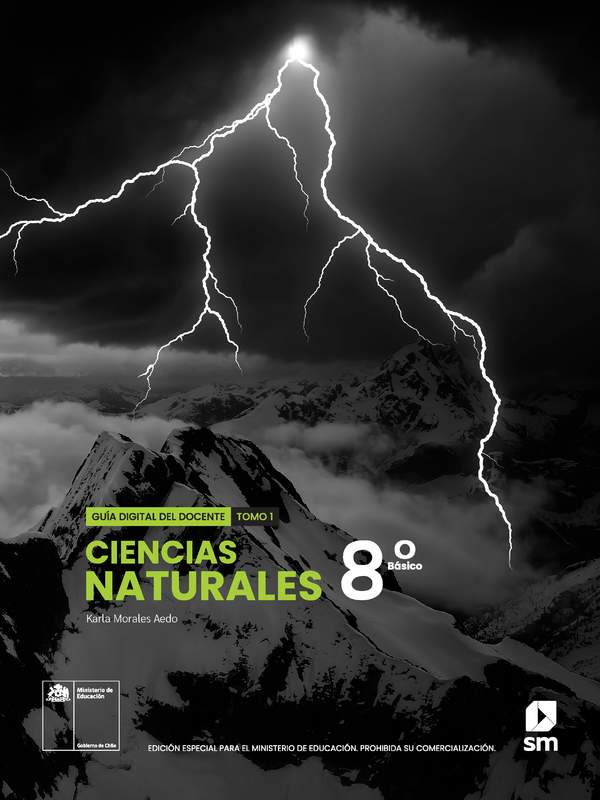 Ciencias Naturales 8° básico, SM, Portada Guía didáctica del docente Tomo 1