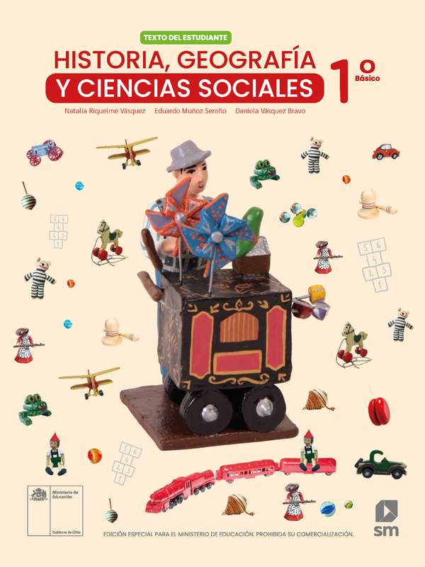 Historia, Geografía y Ciencias Sociales 1° básico, Texto del estudiante - Portada de Texto