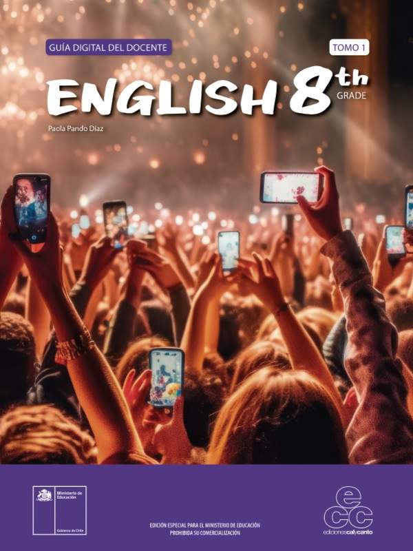 Inglés 8° básico. Teacher's Guide Volumen 1. Portada