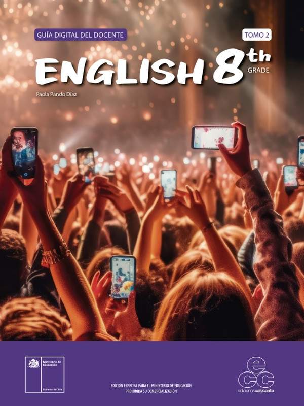 Inglés 8° básico. Teacher's Guide Volumen 2. Portada