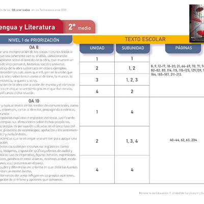 Lengua y Literatura 2º medio. Guía didáctica del docente tomo 1