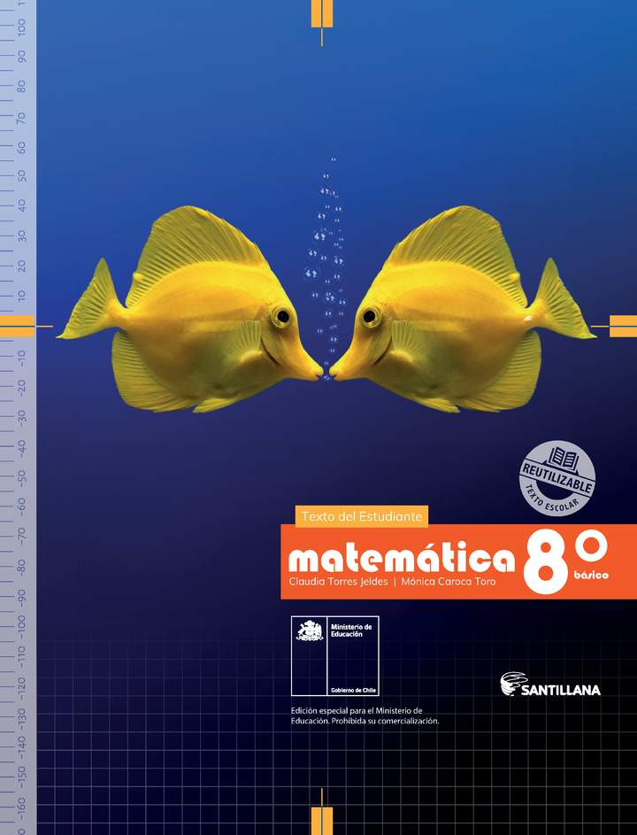 Matemática 8° Básico, Texto del estudiante - Portada Texto