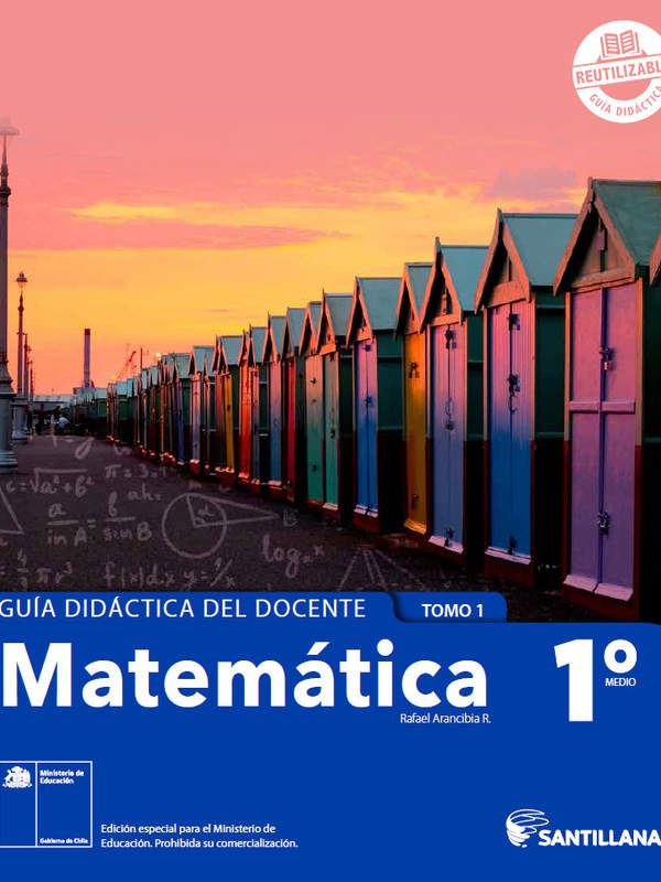 Matemática 1° medio, Santillana, Guía didáctica del docente Tomo 1