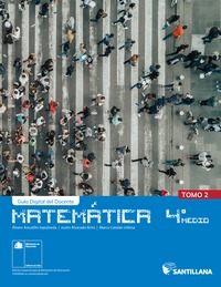 Matemática 3º y 4° Medio, Portada Guía didáctica del docente Tomo 2