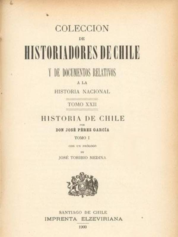 José Antonio Pérez García: Historia natural, militar, civil y sagrada del Reino de Chile