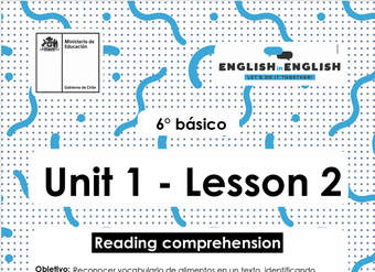 Lesson 2 Inglés 6º básico