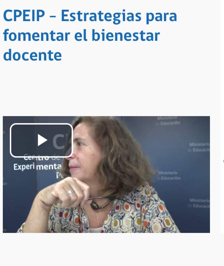Webinar: “Estrategias para fomentar el bienestar docente” Expositor: Mónica Larraín - Psicóloga clínica y educacional UC