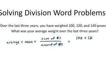 Resolución de problemas verbales de división: descripción general