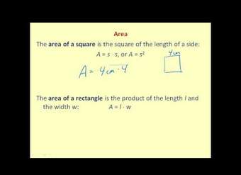 Fórmulas de perímetro y área