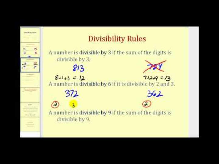 Reglas de divisibilidad Reglas de divisibilidad