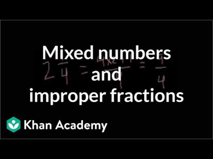 Números mixtos y fracciones impropias Números mixtos y fracciones impropias