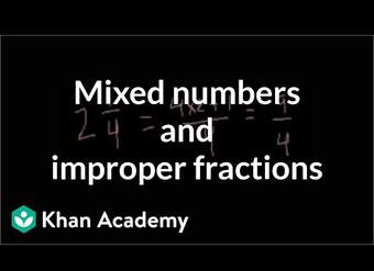 Números mixtos y fracciones impropias