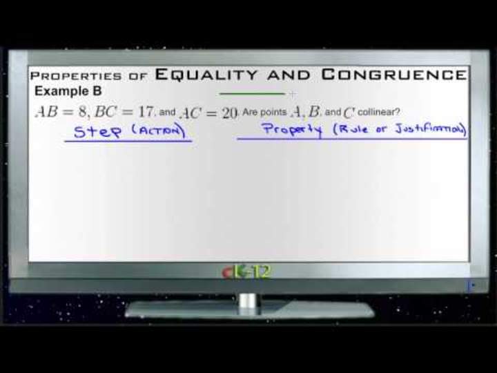 Propiedades de igualdad y ejemplos de congruencia - Básico