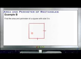 Área y perímetro de rectángulos Ejemplos - Básico