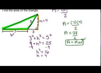 Área y perímetro de triángulos Ejemplos