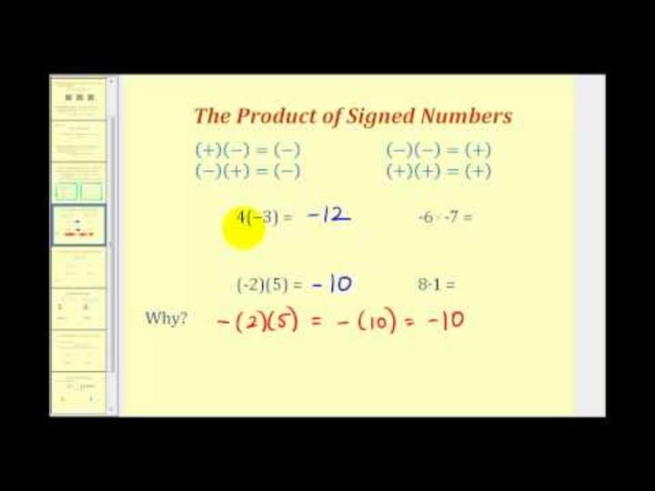 Multiplicar y dividir números firmados Multiplicar y dividir números firmados