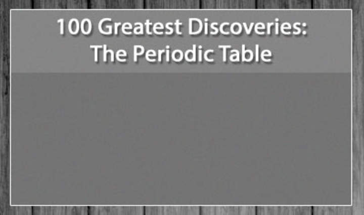 100 grandes descubrimientos: la tabla periódica 100 grandes descubrimientos: la tabla periódica