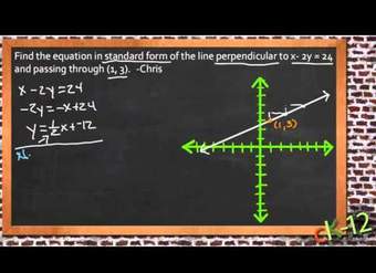 Ecuaciones de líneas paralelas y perpendiculares: una aplicación de muestra