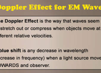 Efecto Doppler para ondas EM: descripción general