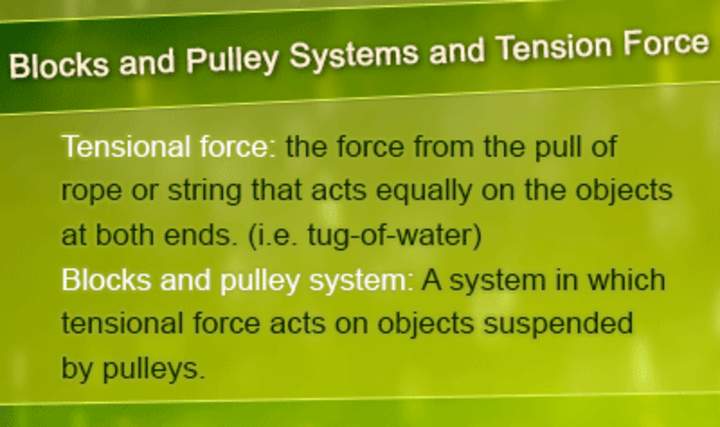 Sistemas de bloques y poleas y fuerza de tensión: descripción general Sistemas de bloques y poleas y fuerza de tensión: descripción general