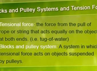 Sistemas de bloques y poleas y fuerza de tensión: descripción general