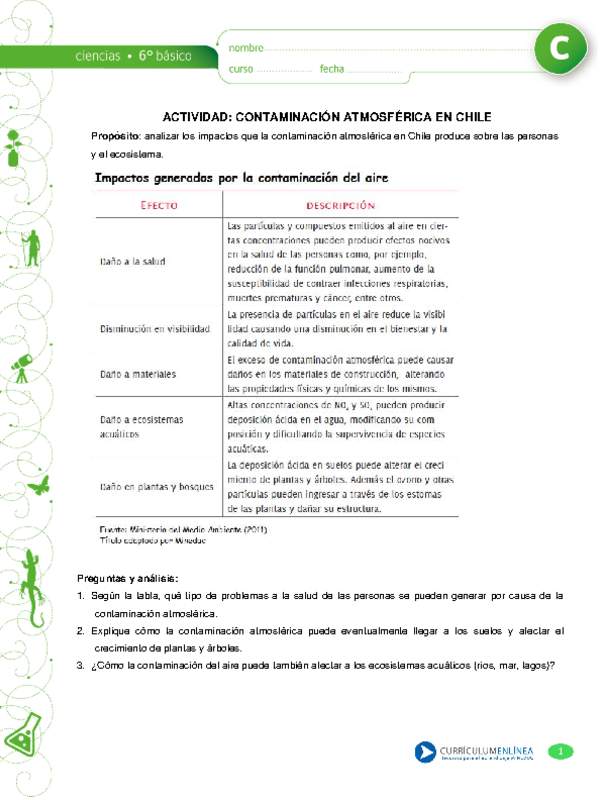 Contaminación atmosférica en Chile