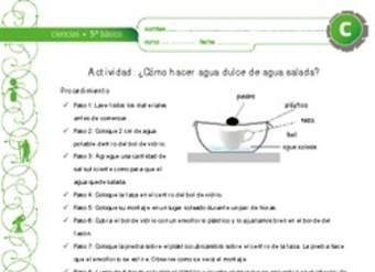 Como hacer agua dulce de agua salada