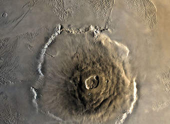 ¿Por qué no está Olympus Mons en la Tierra?