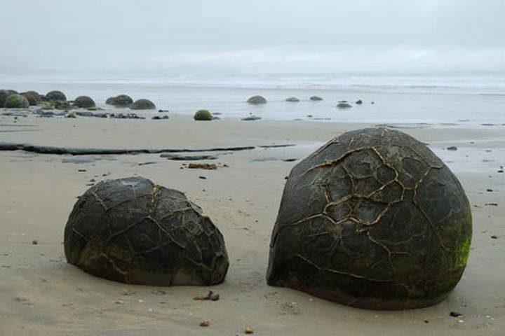 Geología extraña: los moeraki bounders Geología extraña: los moeraki bounders