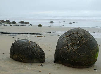 Geología extraña: los moeraki bounders