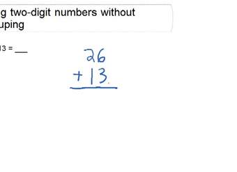 Agregar números de dos dígitos sin reagrupar