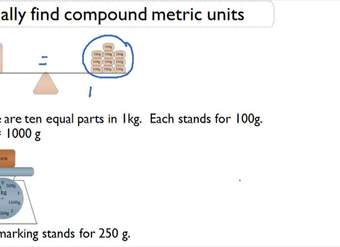 Resumen de unidades métricas de peso