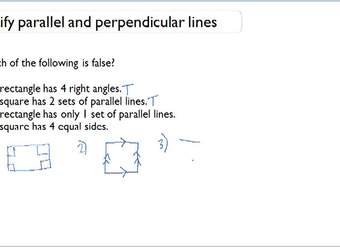 Identificación de líneas paralelas y perpendiculares