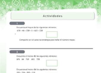 Estrategias para ordenar números