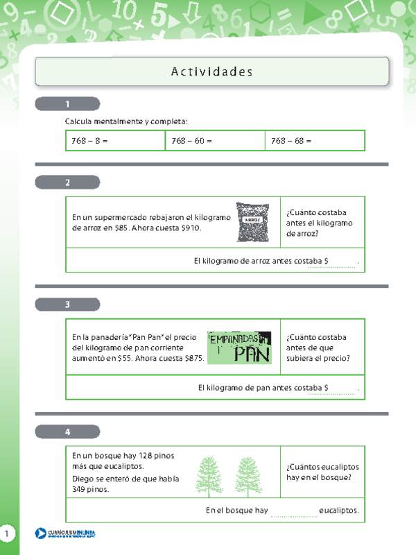 Resolución de problemas que involucra adición y sustracción de números naturales de tres dígitos 4