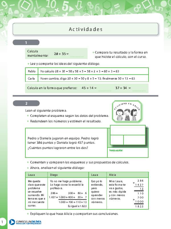 Números y operaciones 2