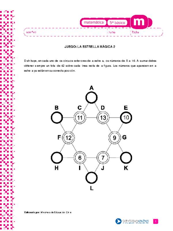 Juego: la estrella mágica 2