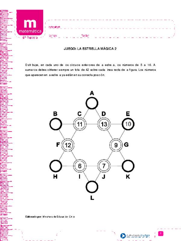 Juego: la estrella mágica 2