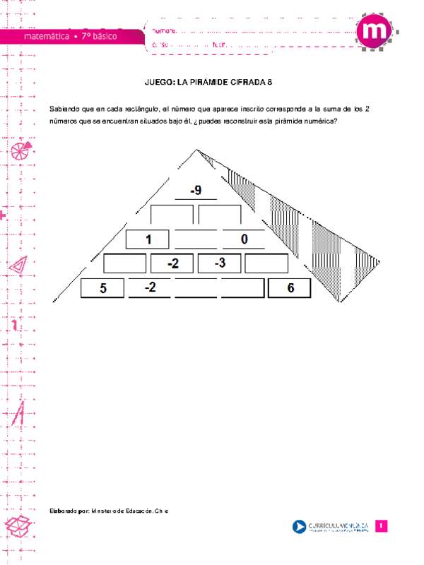 Juego: La pirámide cifrada 8