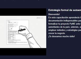 Curso: Estrategia formal de autoempleo