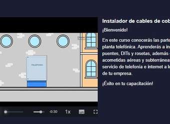 Curso: Instalador de cables de cobre