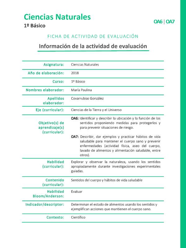 Alimentos en buen estado