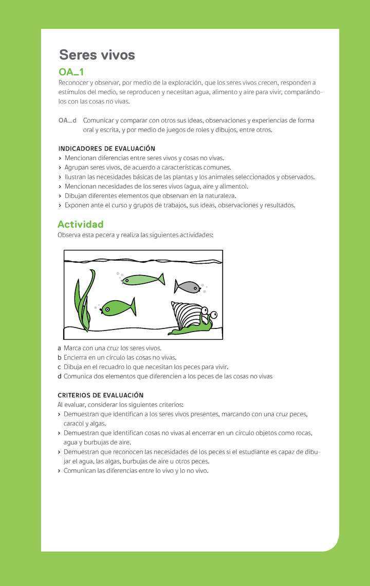 Ejemplo Evaluación Programas - OA01 - Los seres vivos - 2