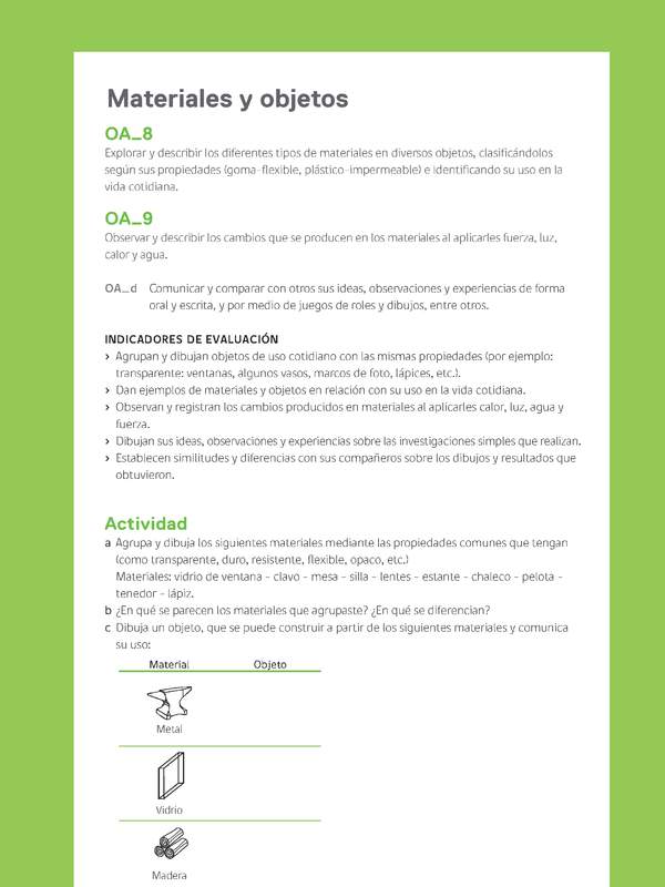 Ejemplo Evaluación Programas - OA08 - OA09 - Materiales y objetos 2