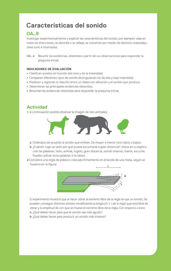 Ejemplo Evaluación Programas - OA09 - Características del sonido