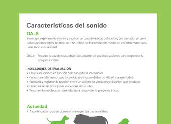 Ejemplo Evaluación Programas - OA09 - Características del sonido