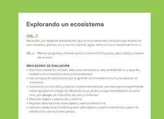 Ejemplo Evaluación Programas - OA01 - Explorando un ecosistema