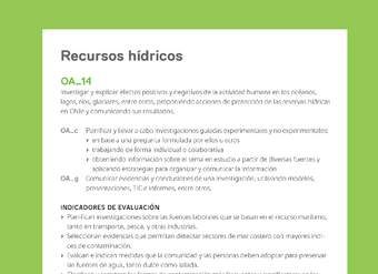 Ejemplo Evaluación Programas - OA14 - Recursos hídricos