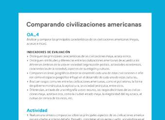 Ejemplo Evaluación Programas - OA04 - Comparando civilizaciones americanas