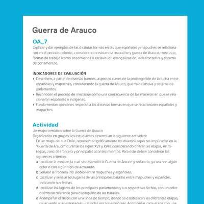 Ejemplo Evaluación Programas - OA07 - Guerra de Arauco